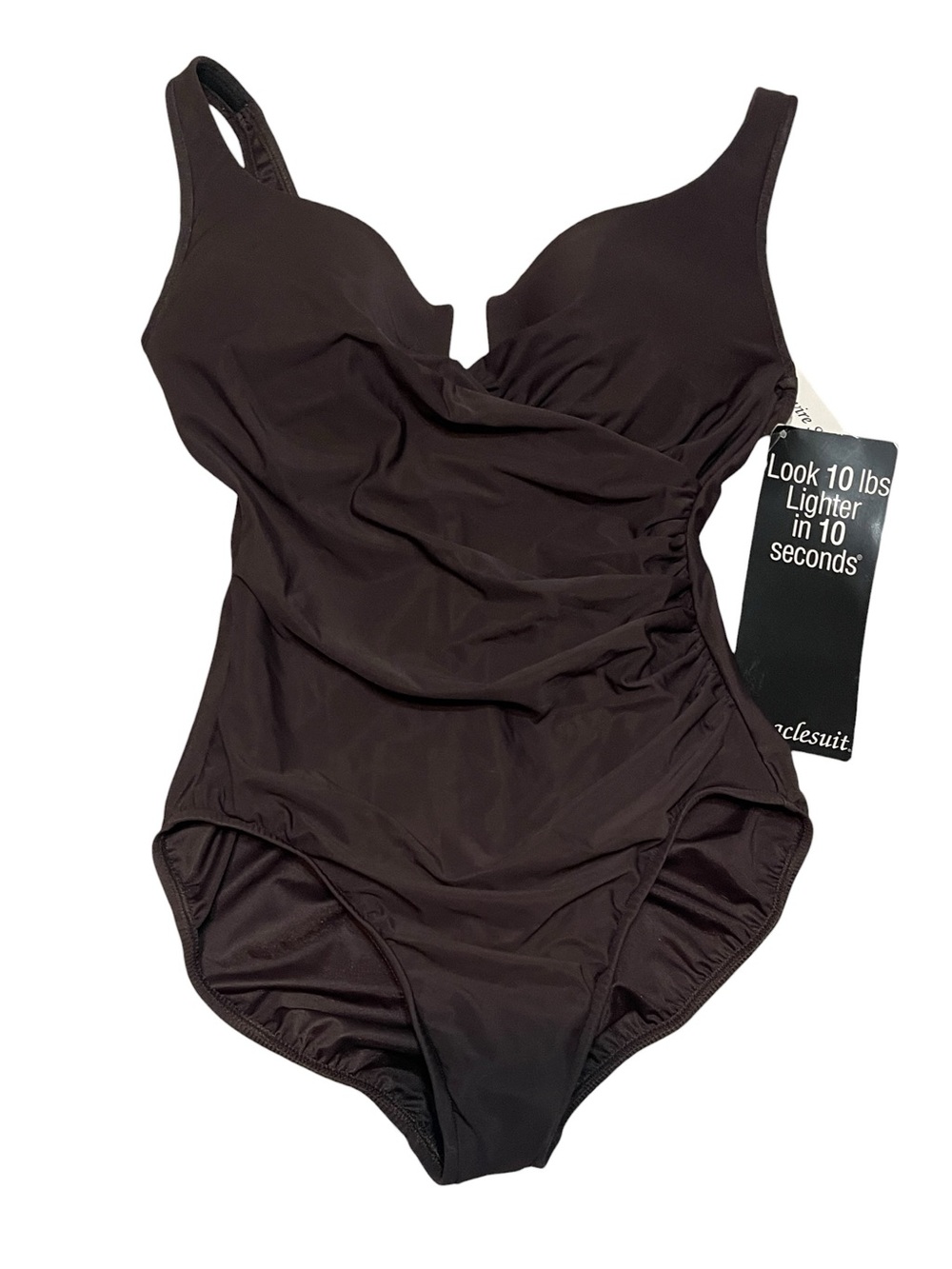 NWT Miraclesuit Escape One Piece Shapewear Slimming Bathingsuit Vacation Swim 14